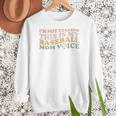 I'm Not Yelling This Is My Baseball Mom Voice Baseball Mom Women Crewneck Sweatshirt I'm Not Yelling This Is My Baseball Mom Voice Baseball Mom Women Crewneck Sweatshirt