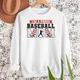 I'm a Proud Baseball Mom Baseball Women Crewneck Sweatshirt I'm a Proud Baseball Mom Baseball Women Crewneck Sweatshirt