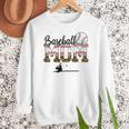 Leopard Baseball Mom Mama Mommy Sport Women Crewneck Sweatshirt Leopard Baseball Mom Mama Mommy Sport Women Crewneck Sweatshirt