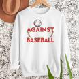 Mom Against Baseball Pants Shirt Baseball Mom Women Crewneck Sweatshirt Mom Against Baseball Pants Shirt Baseball Mom Women Crewneck Sweatshirt