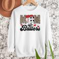 Mom Of Ballers Soccer Baseball Mom Soccer Baseball Mother Women Crewneck Sweatshirt