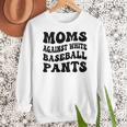 Moms Against Baseball Pants Baseball Mom Cool Women Crewneck Sweatshirt Moms Against Baseball Pants Baseball Mom Cool Women Crewneck Sweatshirt