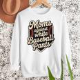 Moms Against Baseball Pants Baseball Mom Premium Tri-Blend Women Crewneck Sweatshirt