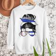 Nicaraguan Baseball Mom Nicaragua Flag Baseball Girl Women Crewneck Sweatshirt Nicaraguan Baseball Mom Nicaragua Flag Baseball Girl Women Crewneck Sweatshirt