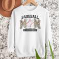 Proud Baseball Mom Shirt For Women Baseball Mom Team Women Crewneck Sweatshirt