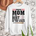 Proud Mom Of An Awesome Baseball Baseball Mom Women Crewneck Sweatshirt Proud Mom Of An Awesome Baseball Baseball Mom Women Crewneck Sweatshirt