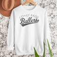 I Only Raise Ballers Baseball Mom & Parent Sports Premium Women Crewneck Sweatshirt