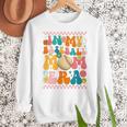 Retro Groovy In My Baseball Mom Era Happy Women Premium Women Crewneck Sweatshirt Retro Groovy In My Baseball Mom Era Happy Women Premium Women Crewneck Sweatshirt