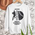Retro Moms Against Baseball Pants Baseball Mom Women Crewneck Sweatshirt