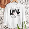 Senior Baseball Mom Class Of 2024 Senior Mom Game Day Women Crewneck Sweatshirt Senior Baseball Mom Class Of 2024 Senior Mom Game Day Women Crewneck Sweatshirt