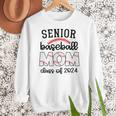 Senior Baseball Mom Class Of 2024 High School College Sports Women Crewneck Sweatshirt