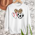 Soccer Baseball Heart Soccer Baseball Mom Women Crewneck Sweatshirt Soccer Baseball Heart Soccer Baseball Mom Women Crewneck Sweatshirt