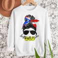 Softball Mom Puerto Rican Mom Spanish Baseball Mom Tote Women Crewneck Sweatshirt Softball Mom Puerto Rican Mom Spanish Baseball Mom Tote Women Crewneck Sweatshirt