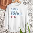 Sorry Can't Baseball Bye Baseball Mom Men Women Kids Premium Women Crewneck Sweatshirt