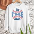 Spring 2024 Season Cute Baseball Mom It Is The Season Women Crewneck Sweatshirt Spring 2024 Season Cute Baseball Mom It Is The Season Women Crewneck Sweatshirt
