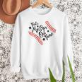 That's My Son Out There Baseball Mom Heart Mom Life Women Crewneck Sweatshirt