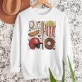 Tis The Season Baseball Mom Game Day Cheering Sports Lover Women Crewneck Sweatshirt
