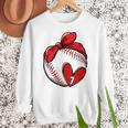 Womens Custom Baseball Mom Number 7 Heart For Mom Mommy Premium Women Crewneck Sweatshirt Womens Custom Baseball Mom Number 7 Heart For Mom Mommy Premium Women Crewneck Sweatshirt