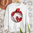 Womens Custom Baseball Mom Number 7 Heart For Mom Mommy Raglan Baseball Tee Women Crewneck Sweatshirt Womens Custom Baseball Mom Number 7 Heart For Mom Mommy Raglan Baseball Tee Women Crewneck Sweatshirt