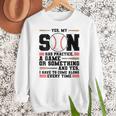 Yes Son Has Practice a Game Baseball Mom Women Crewneck Sweatshirt Yes Son Has Practice a Game Baseball Mom Women Crewneck Sweatshirt