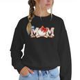 Ball Mom Bow Tie Baseball Mom Women Crewneck Sweatshirt Ball Mom Bow Tie Baseball Mom Women Crewneck Sweatshirt