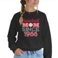 Baseball Mom Since 1966 Women Crewneck Sweatshirt Baseball Mom Since 1966 Women Crewneck Sweatshirt