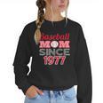 Baseball Mom Since 1977 Women Crewneck Sweatshirt