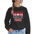 Baseball Mom Since 1985 Women Crewneck Sweatshirt