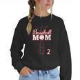 Baseball Mom 2 Number 2 Jersey Team Numbered Jersey Women Crewneck Sweatshirt Baseball Mom 2 Number 2 Jersey Team Numbered Jersey Women Crewneck Sweatshirt