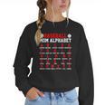 Baseball Mom Alphabet Parent Mama Player Game Sport Fan Women Crewneck Sweatshirt Baseball Mom Alphabet Parent Mama Player Game Sport Fan Women Crewneck Sweatshirt
