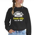 Baseball Mom Coach's Wife All In One Sports Player Coach Women Crewneck Sweatshirt Baseball Mom Coach's Wife All In One Sports Player Coach Women Crewneck Sweatshirt