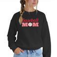 Baseball Mom Cute Mother Fans Baseball Graphic Women Crewneck Sweatshirt
