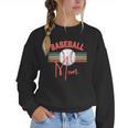 BASEBALL MOM Fun RETRO LOOK Women Crewneck Sweatshirt