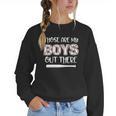 Baseball Mom And Grandma Those Are My Boys Baseball Game Women Crewneck Sweatshirt Baseball Mom And Grandma Those Are My Boys Baseball Game Women Crewneck Sweatshirt