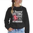 Baseball Mom Heart Ball Graphic Mother's Day Women Crewneck Sweatshirt Baseball Mom Heart Ball Graphic Mother's Day Women Crewneck Sweatshirt