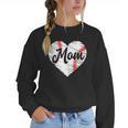 Baseball Mom Heart Mother's Day Mom Grandma Mama Boys Girls Women Crewneck Sweatshirt Baseball Mom Heart Mother's Day Mom Grandma Mama Boys Girls Women Crewneck Sweatshirt