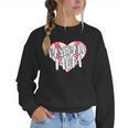 Baseball Mom Heart Women Crewneck Sweatshirt Baseball Mom Heart Women Crewneck Sweatshirt
