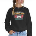 I Am A Baseball Mom With A Hood Playlist Women Crewneck Sweatshirt