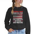 Baseball Mom Inside Us All There Lives a Zombie Sport Women Crewneck Sweatshirt