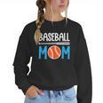 Baseball Mom Leopard Print Baseball Mama Women Mother's Day Women Crewneck Sweatshirt Baseball Mom Leopard Print Baseball Mama Women Mother's Day Women Crewneck Sweatshirt