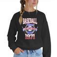 Baseball Mom Loud & Proud Since 1971 Women Crewneck Sweatshirt Baseball Mom Loud & Proud Since 1971 Women Crewneck Sweatshirt