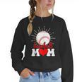 Baseball Mom Mama Mother's Day Sport Lover Women Crewneck Sweatshirt Baseball Mom Mama Mother's Day Sport Lover Women Crewneck Sweatshirt