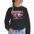 Baseball Mom Pink Ribbon Breast Cancer Awareness Fighters Women Crewneck Sweatshirt Baseball Mom Pink Ribbon Breast Cancer Awareness Fighters Women Crewneck Sweatshirt