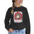 Baseball Mom Rainbow Boho Mommy Women Crewneck Sweatshirt