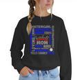 Baseball Mom Traits For Great Mothers Grey And Blue Women Crewneck Sweatshirt Baseball Mom Traits For Great Mothers Grey And Blue Women Crewneck Sweatshirt