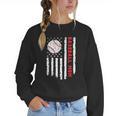 Baseball MOM USA American Flag Patriotic Mama Mother's Day For Women Kids Men Women Crewneck Sweatshirt Baseball MOM USA American Flag Patriotic Mama Mother's Day For Women Kids Men Women Crewneck Sweatshirt