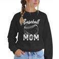 Baseball Mom For Women Family Matching Players Team Mommy Women Crewneck Sweatshirt