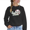 Baseball Mom's Favorite Game Day Women Crewneck Sweatshirt