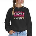 Baseball Moms I'm Not Just His Mom Baseball Mama Women Crewneck Sweatshirt