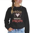 Baseball Moms Mother Kids Girls Boys School Game Women Crewneck Sweatshirt